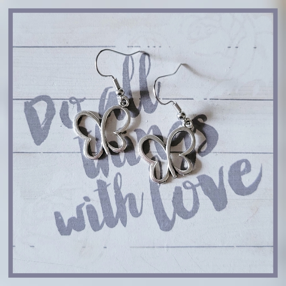 Butterfly Drop Earrings